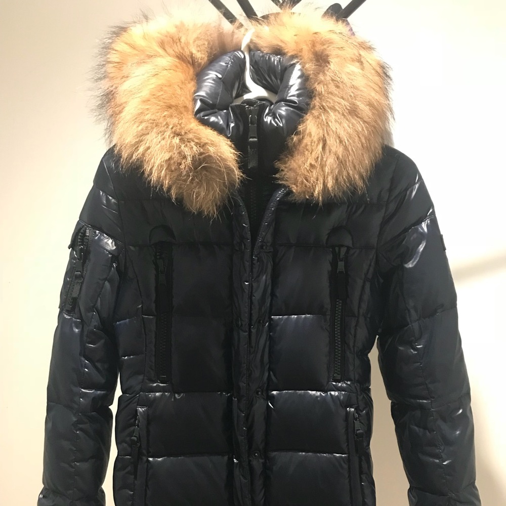 SAM Girls’ Fur-Trimmed Down Jacket - Big Kid